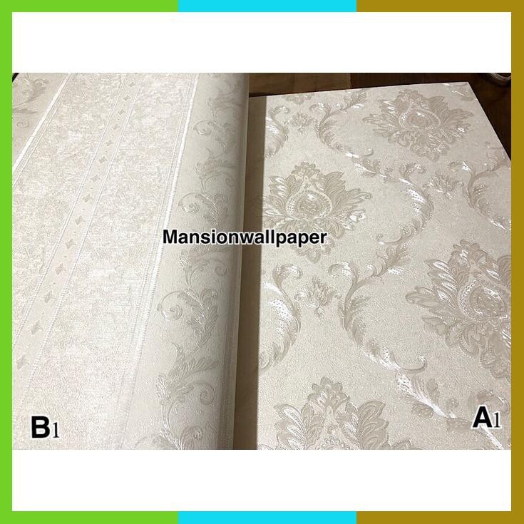 Jual Wallpaper Dinding Klasik Putih Elegan | Shopee Indonesia