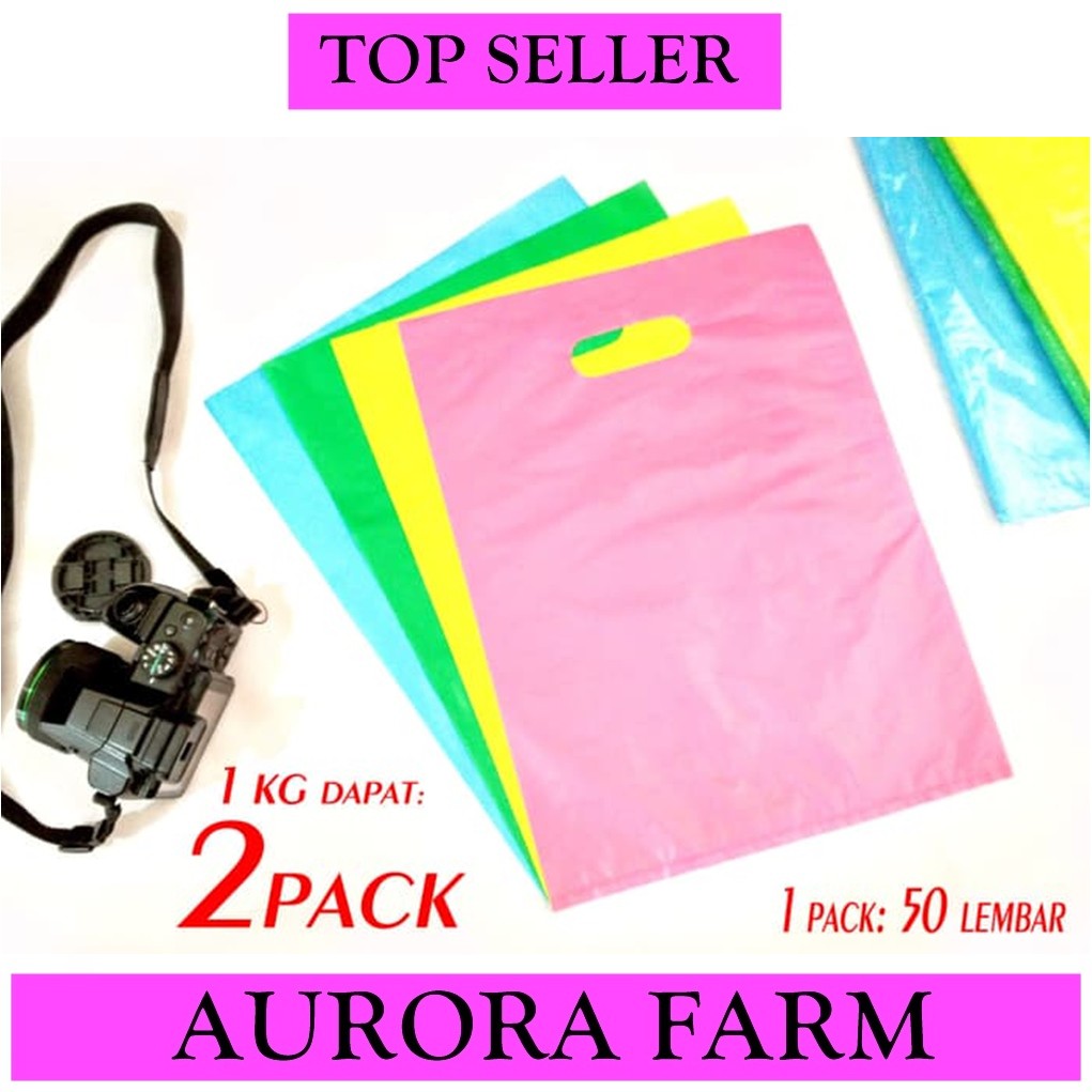 

Tas Plastik Kemasan Souvenir -- Polos Warna -- Size 30 X 40 cm