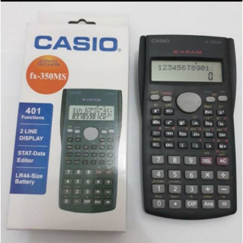 

Kalkulator scientific Casio fx-350MS 2 line display / STAT - Data Editor