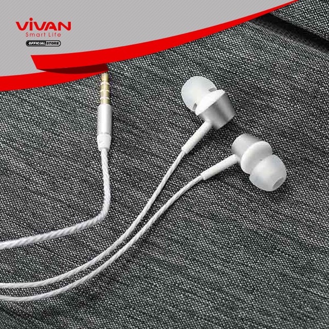 Earphone VIVAN Q11S Headset Stereo Wired Android IOS All handphone Tipe Suport - Garansi Resmi 1 Tahun - Q11S