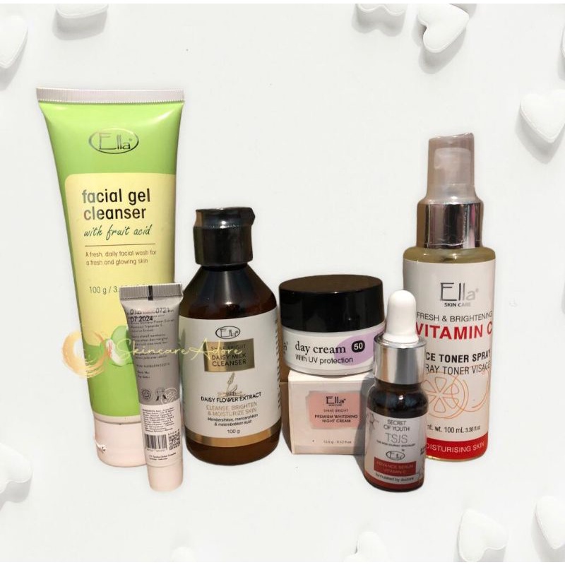 Paket Anti aging dan flek komplit Ella skin care