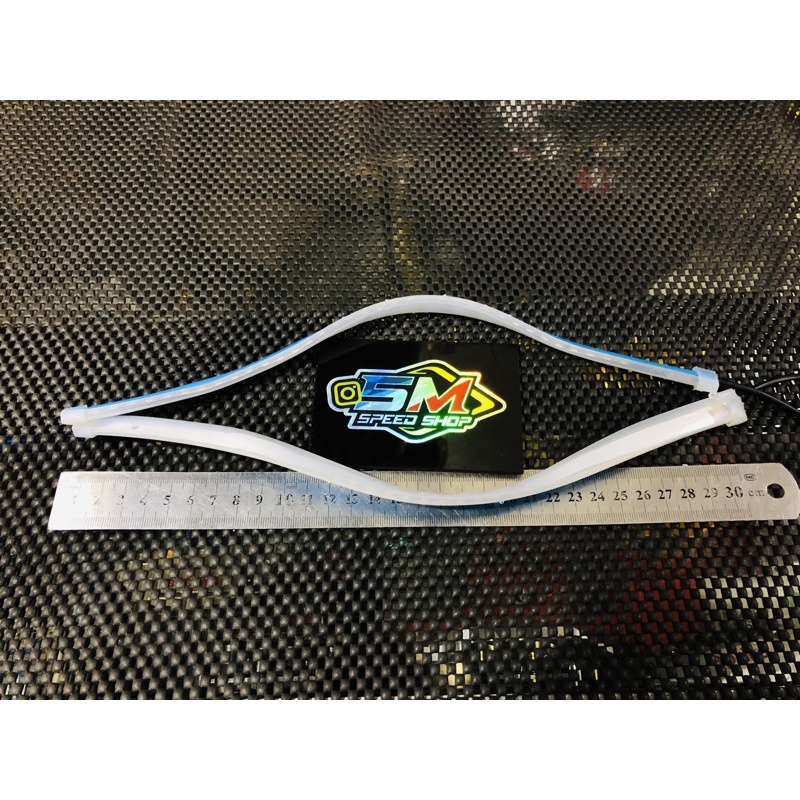 Lampu Alis Led DRL Slim RGB Sen Runing 30 cm 12 Volt Harga 1 set Sen running Lamp alis 2 mode lampu 