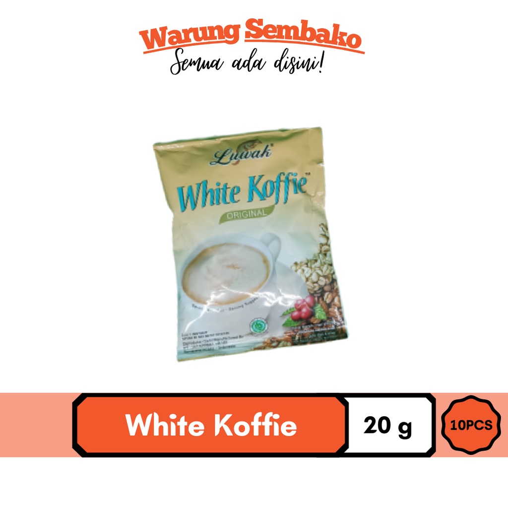 

Luwak White Coffee Sachet 20gr (1 Renteng 10 Pcs)