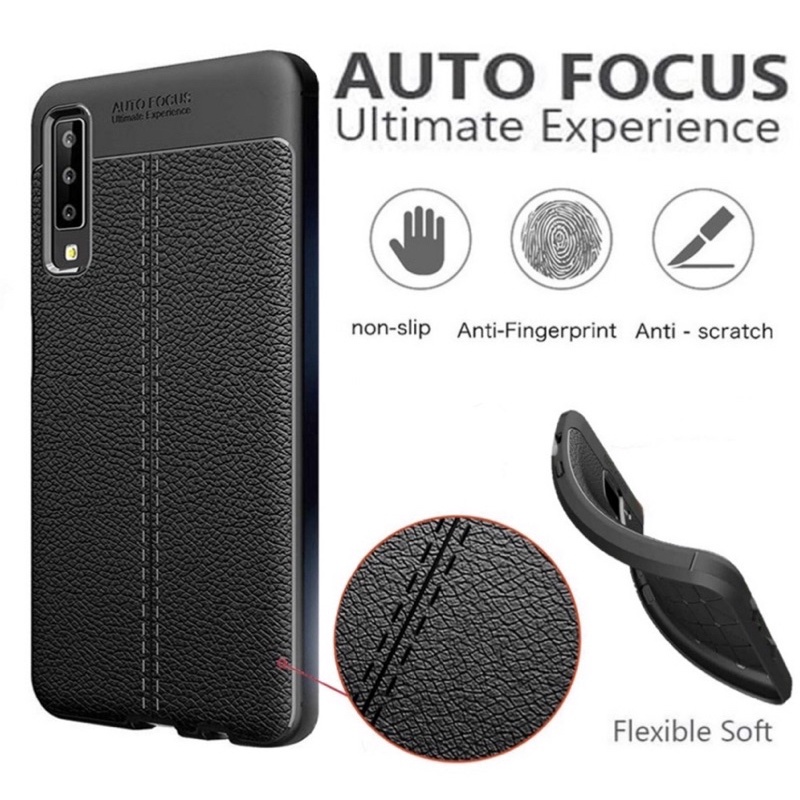 CASE PREMIUM TPU AUTO FOCUS LEATHER VIVO Y11 / Y12 / Y12S / Y15 / Y15S / Y17 / Y19 / Y20 / Y20S / Y3