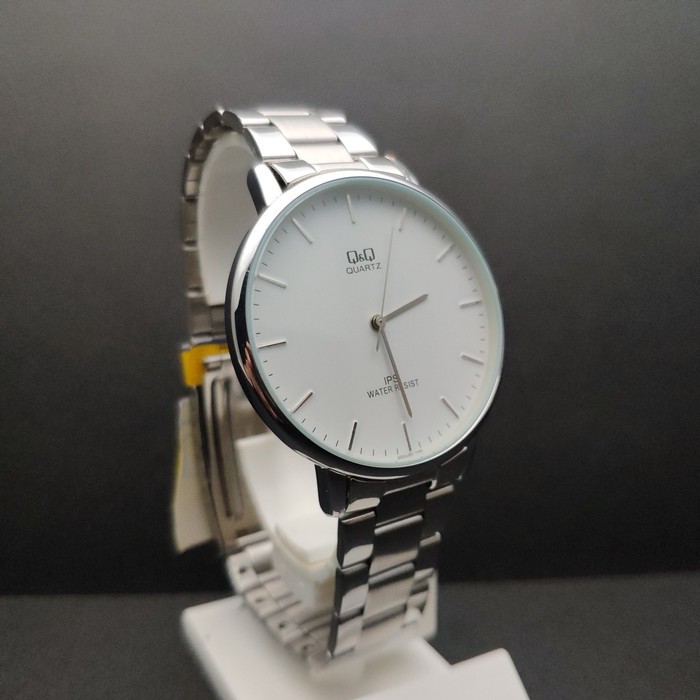 [COD] Jam Tangan Pria Q&Q QQ Analog Tali Rantai Silver QZ00J201Y Original KEREN KOTAK KADO TERBARU