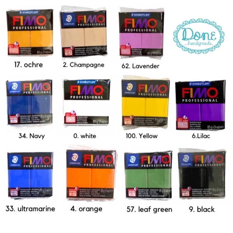 Polymer Clay Fimo Profesional Standard Block donehandymade done handymade jual bahan kerajinan tangan jual bahan clay polimer clay jual clay ukir sculpture lempung