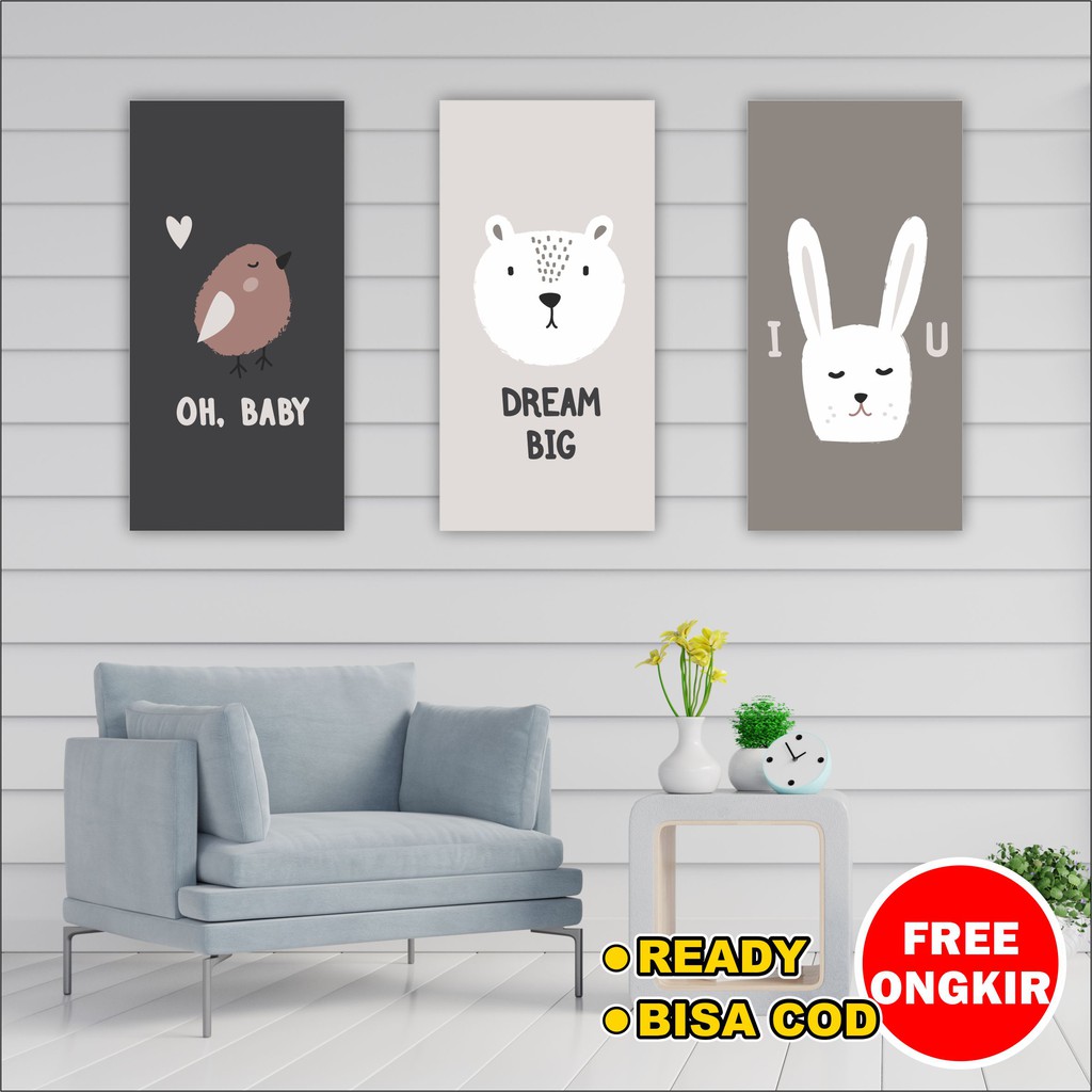 Hiasan dinding ruang kamar keluarga mushollah unik poster quotes pajangan dinding murah cantik lucu