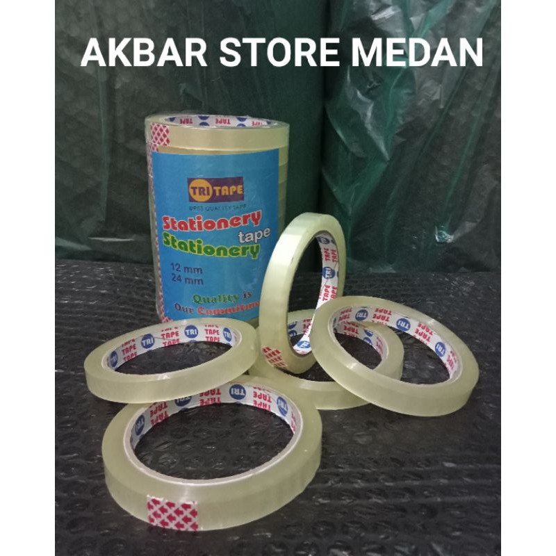 

lakban kecil/solatip kecil 1/2" (12mm x 72 yard) bening