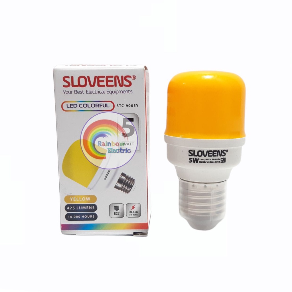 Sloveens Lampu LED 5 Watt Warna Warni / Lampu Dekorasi