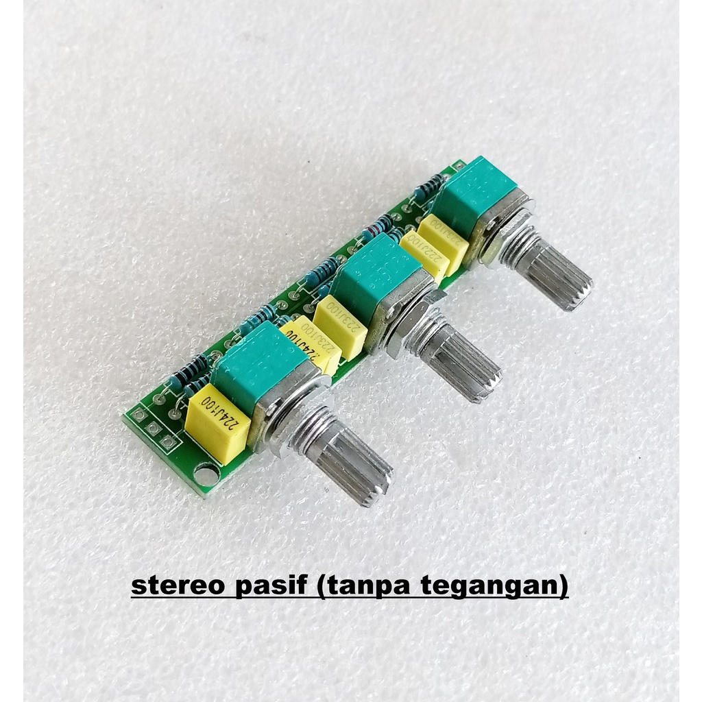 Stereo Pasif Tone control Mini Desain