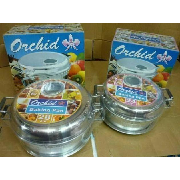 Baking pan Orchit 28cm /panggangan bolu 8 telur