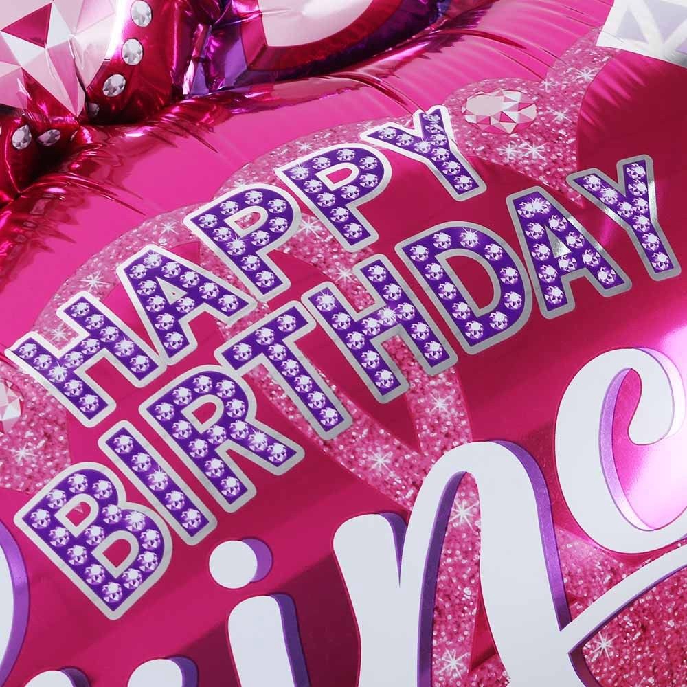 Balon foil Bentuk Mahkota Warna pink Untuk Dekorasi Pesta Ulang Tahun Anak