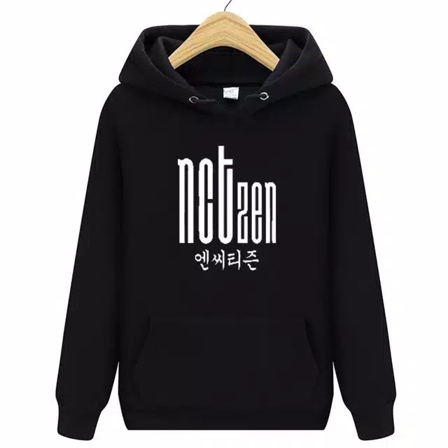jaket wanita Hoodie Jumper NCTZEN Size S-XXL Unisex / Hoodie Kpop Fans NCT Dream - Hitam, M kekinian