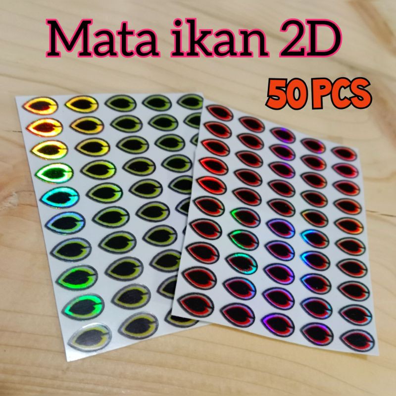 Mata Ikan 2D HOLOGRAM Lure Metal Jig