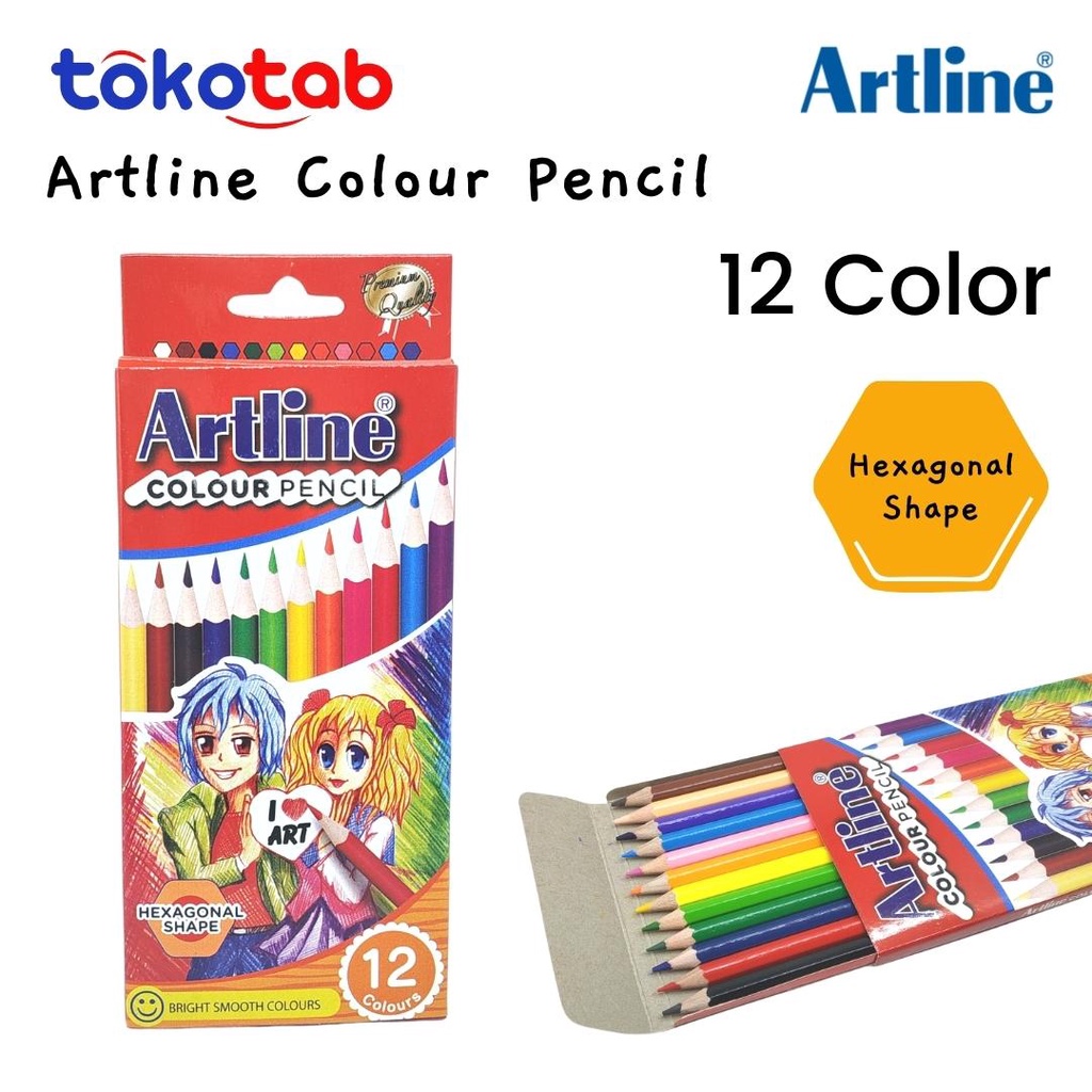 

Tokotab - Pensil Warna Panjang ARTLINE 12 Warna