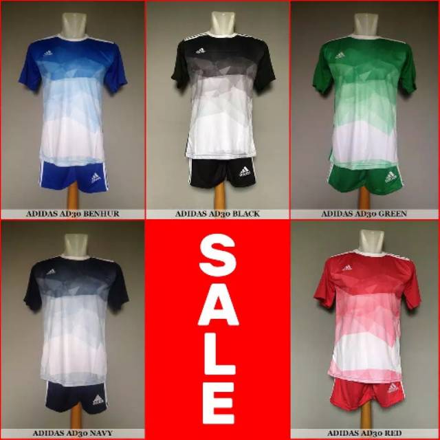 Setelan baju futsal adidas