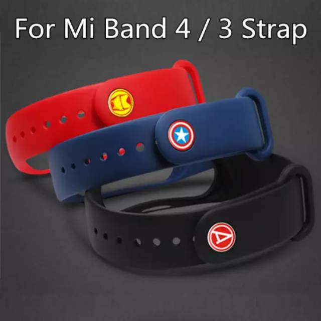 Strap mi band4 avengers/tali mi band4 Avengers.smartwatch