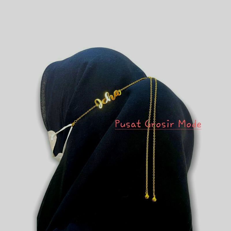 Strap Masker Nama Desain Design Pribadi Custom Sesuai Request SN01