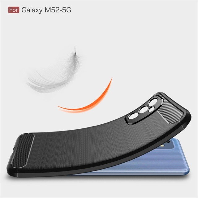 SAMSUNG GALAXY M52 5G SOFT CASE BRUSHED CARBON ORIGINAL