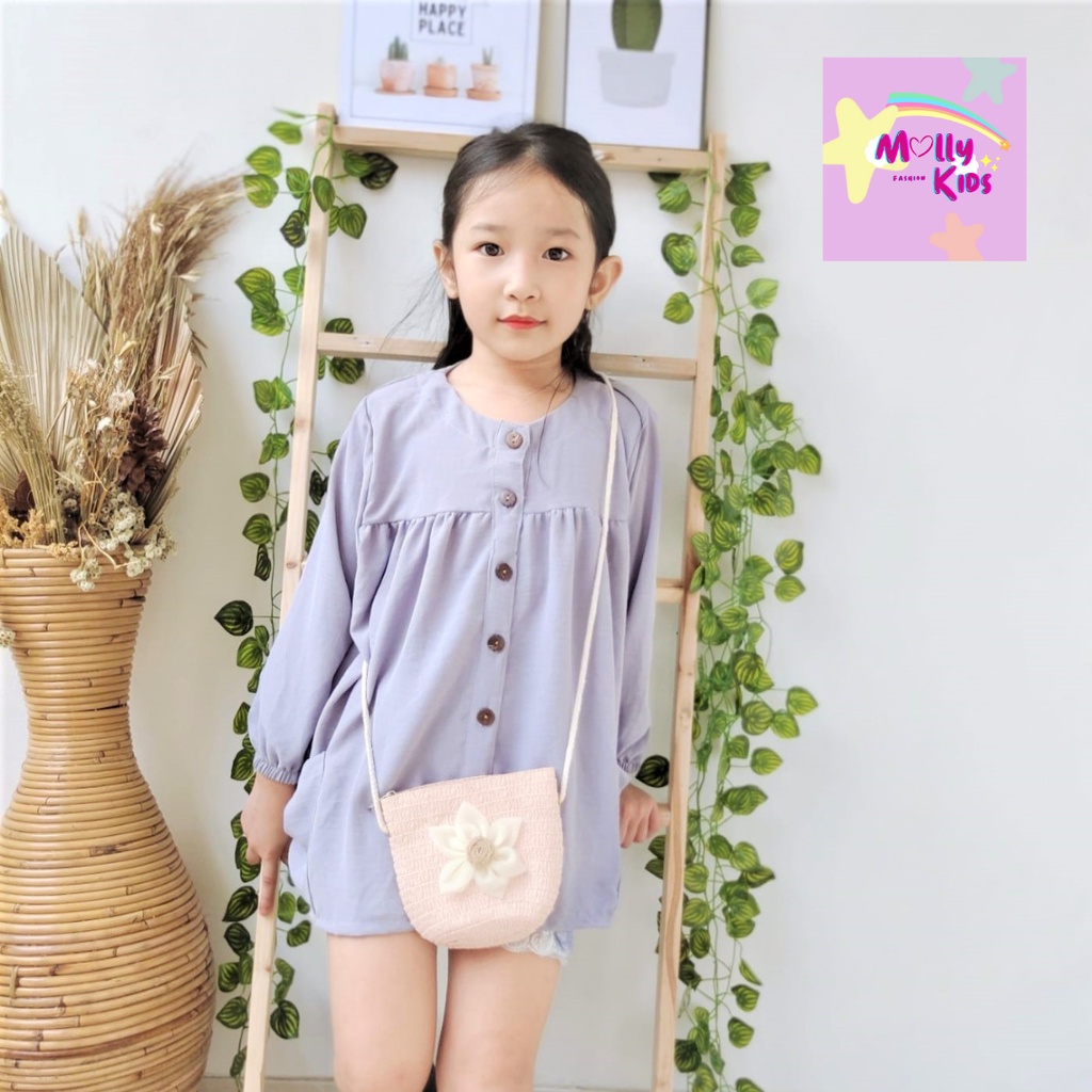 BLOUSE CLEO/BLOUSE ANAK WANITA/BLOUSE CRINKLE