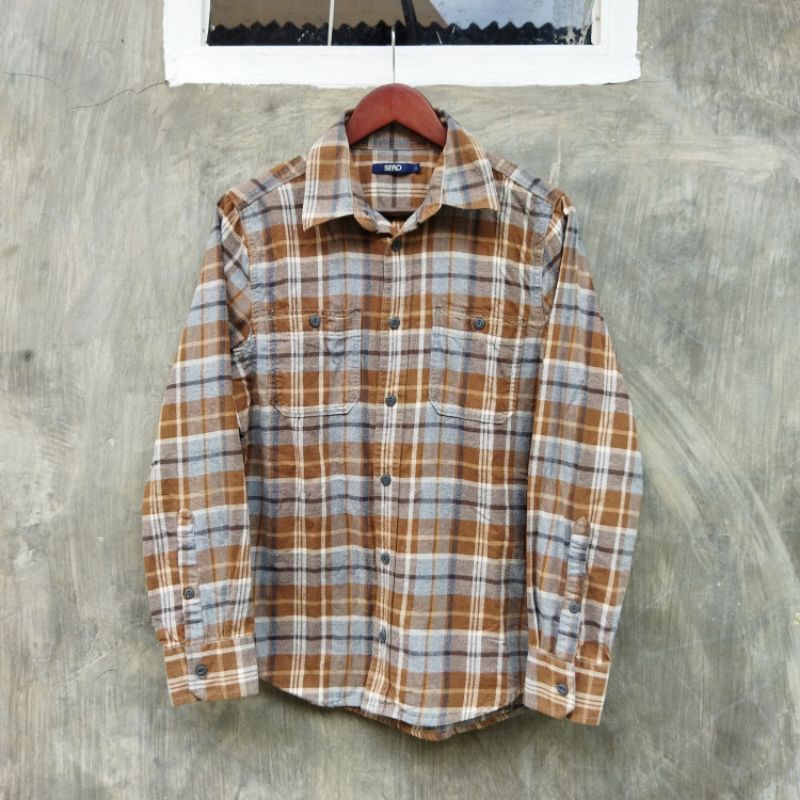SPAO flanel kemeja vintage