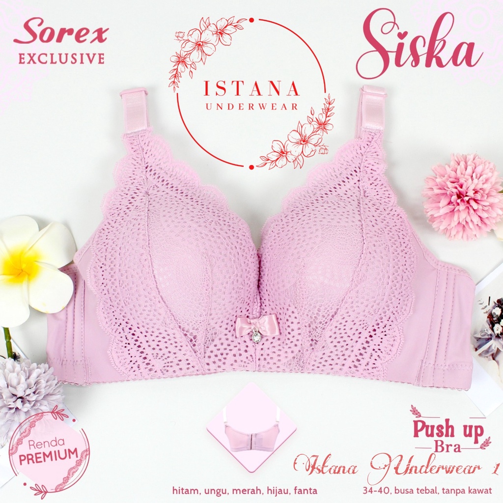 BRA SOREX / bh premium exlusive ORI / push up bra tanpa kawat / bra sorex busa tebal