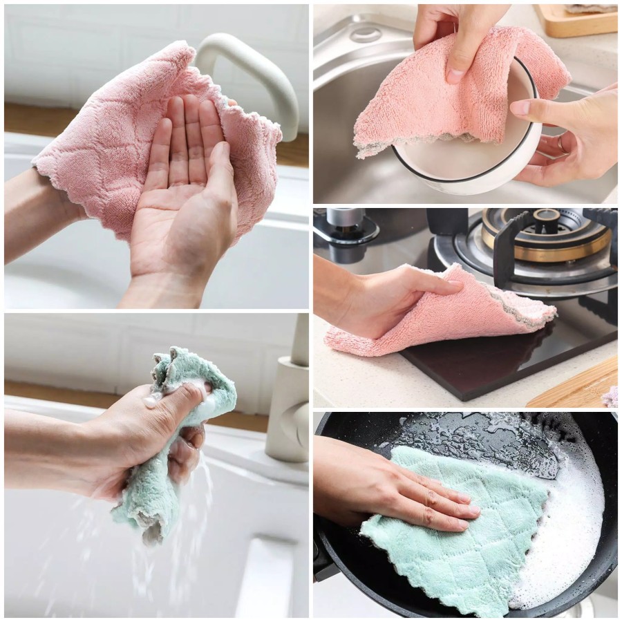 BABEE - KAIN LAP MICROFIBER / KAIN LAP DAPUR / KAIN LAP ANTI MINYAK / KAIN LAP LAP PIRING