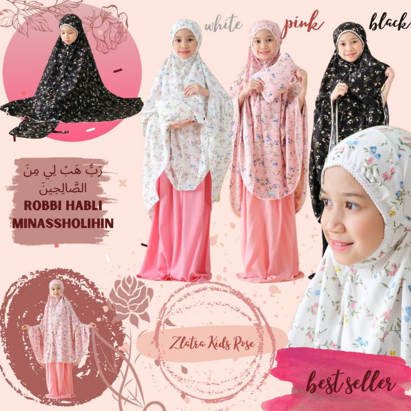 MUKENA RAYON ANAK ZLATRA ROSE SERIES