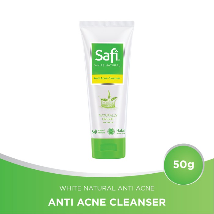 SAFI WHITE NATURAL ANTI ACNE CLEANSER TEA TREE OIL - 50GR