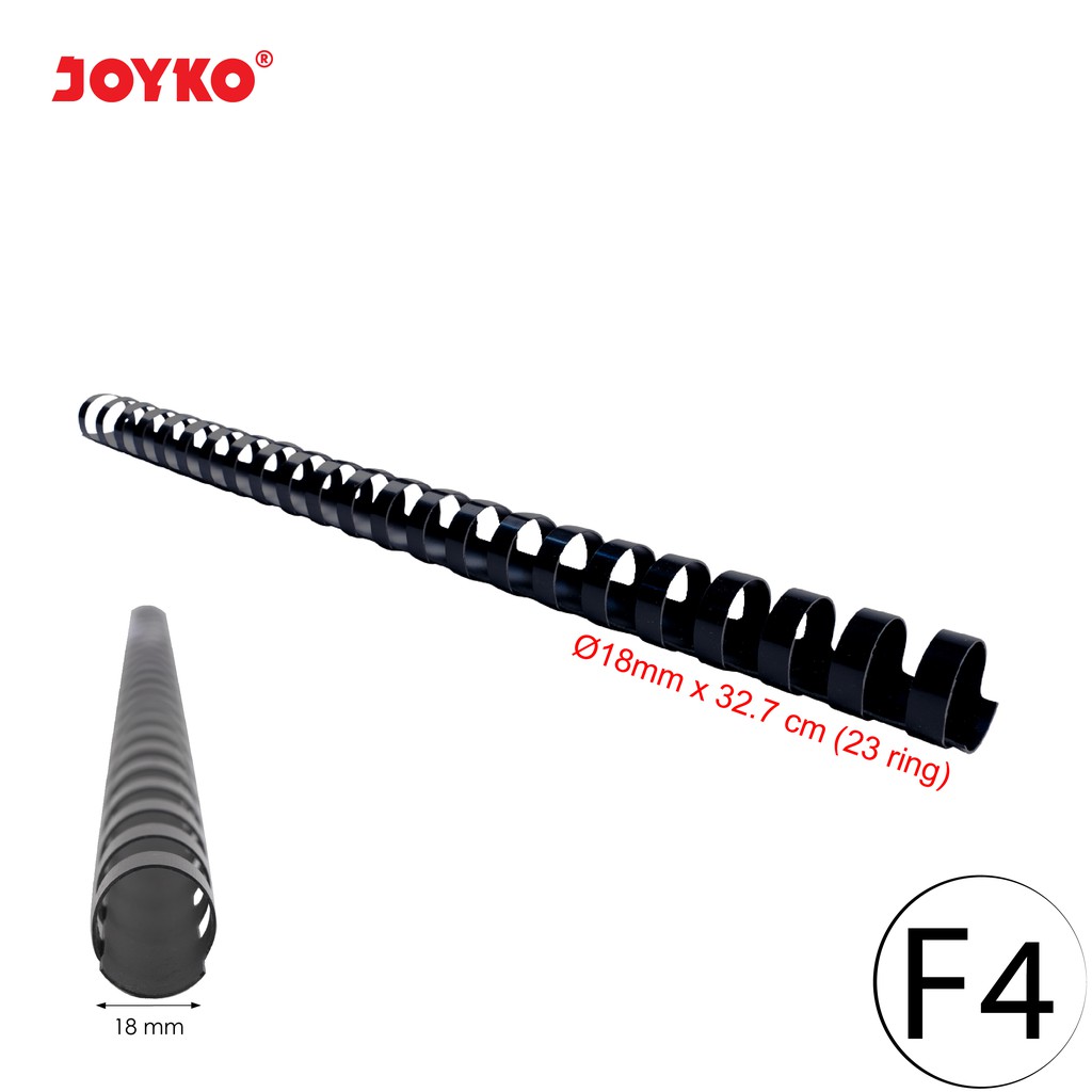 Joyko Ring Plastic Comb RPC-23-18 / Spiral Lingkaran Binder Jilid Penjilid Plastik Murah