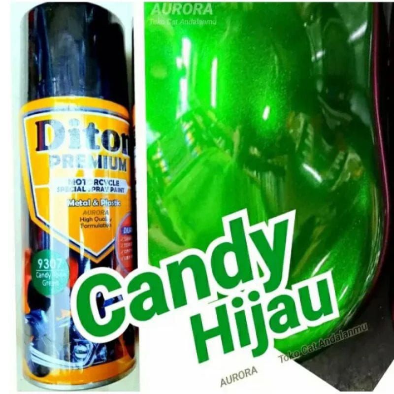 Pilok Pylox Cat Semprot Diton Premium Candy Tone Green Candy Hijau 9307 Candytone Hijau Paint Transp