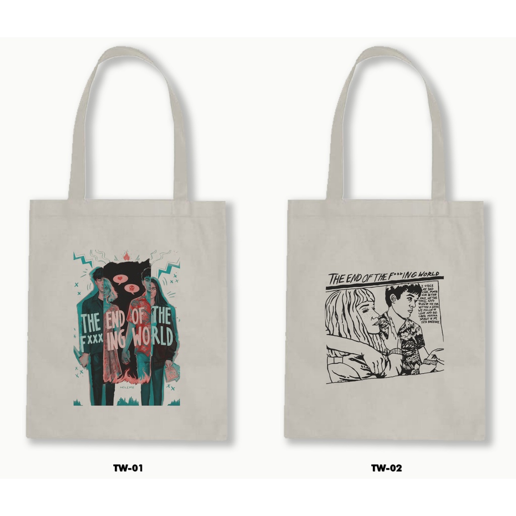 TOTE BAG BLACU - THE END OF THE F***ING WORLD