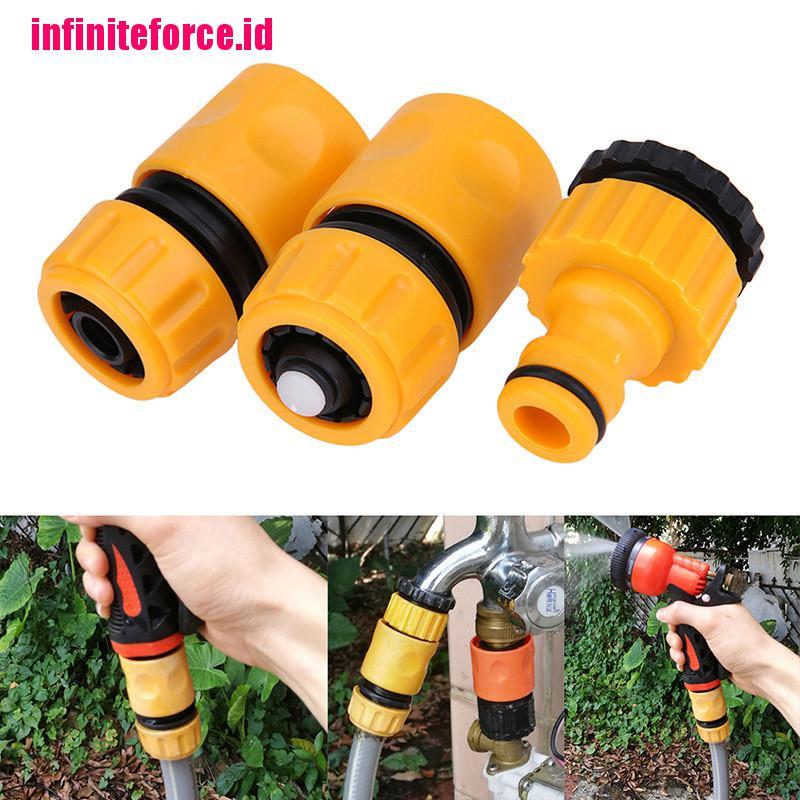 3Pcs Fast Coupling Adapter Drip Tape For Irrigation Hose Connector With 1/2&quot; barbed Connector