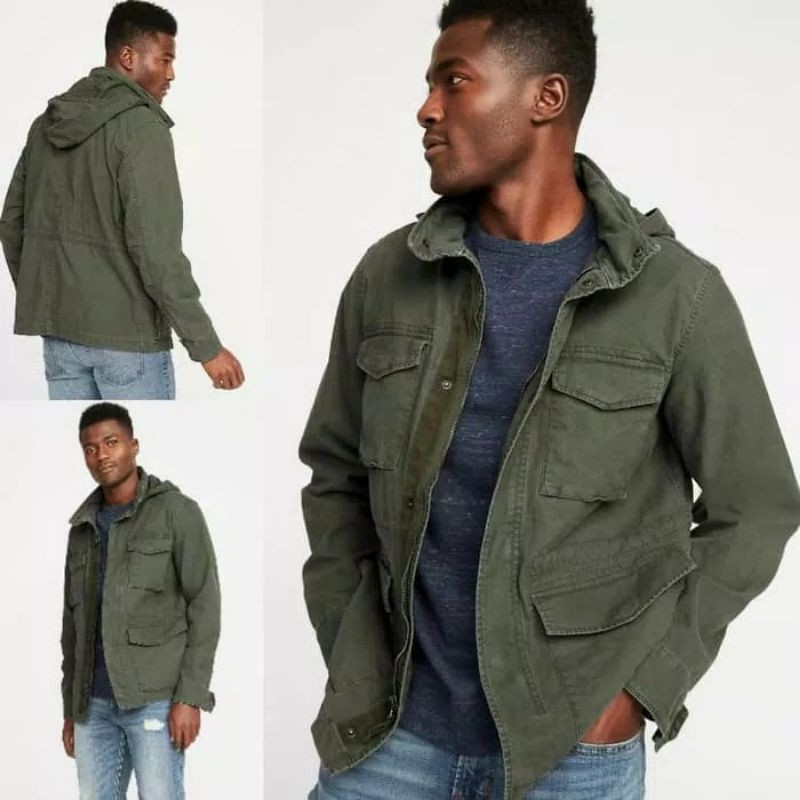 JAKET OLD NAVY HIDDEN HOOD PARKA ORIGINAL