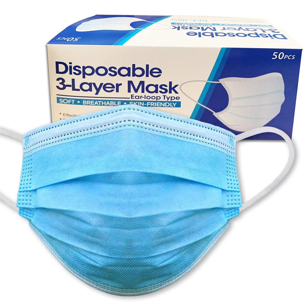 COD Disposable Masker 3 Ply Facemask Earloop