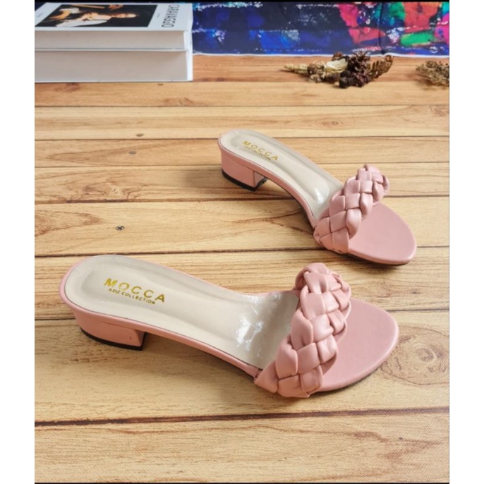 ABBUSHOES RI 01 hak tahu kepang wanita 3cm