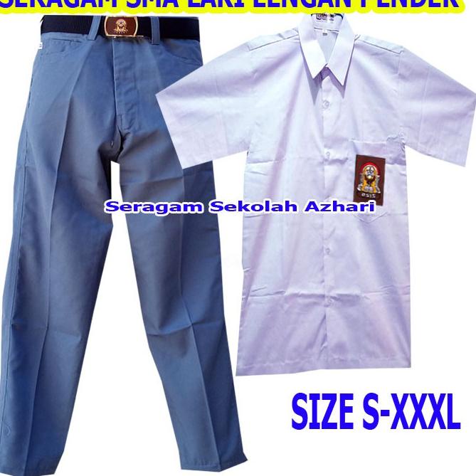 ❅ SETELAN SERAGAM SEKOLAH SMA LAKI LAKI LENGAN PENDEK-STELAN SERAGAM SMA LAKI LAKI-SERAGAM SEKOLAH S