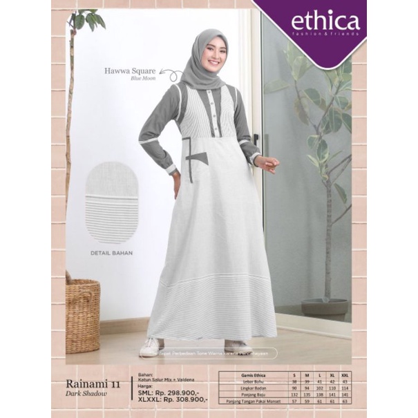 RAINAMI 11 DARK SHADOW | GAMIS BY ETHICA TERBARU 2022 | GAMIS TERMURAH TERLARIS