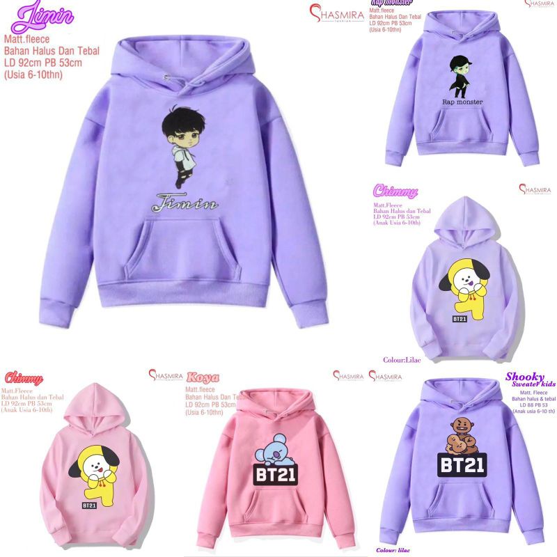 Hoodie anak BT21