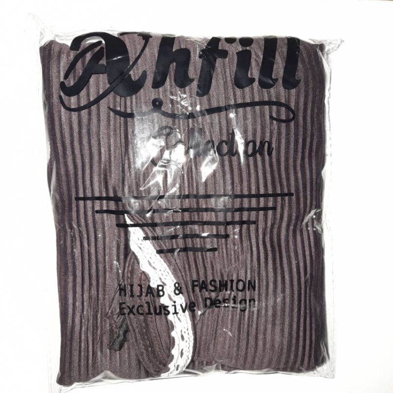BERGO MARYAM PLISKET HANINDIYA  LIDI HYGET PREMIUM RENDA PREMIUM/BERGO MARYAM-Cklat tua