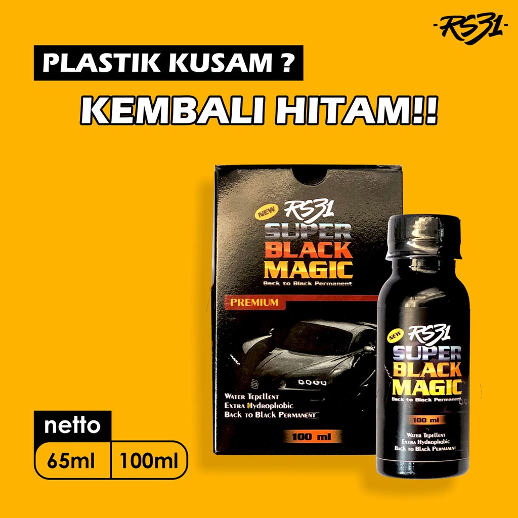 Trim Restorer RS31 Super Black Magic |Penghitam Permanen Motor, Trim, Dasboard, Body Motor/ Mobil