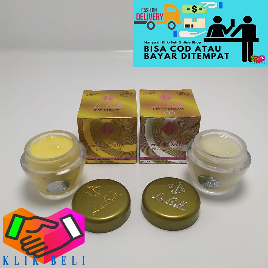 PAKET Cream Labella Original Siang + Malam Labella Pemutih Wajah