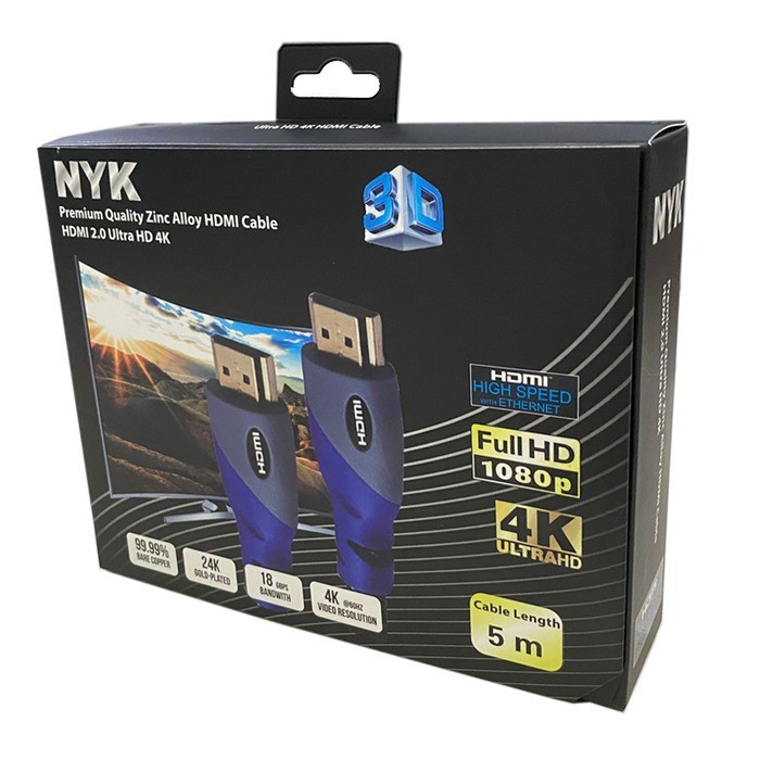 KABEL HDMI NYK V2 JARING SUPPORT 2160P 5M