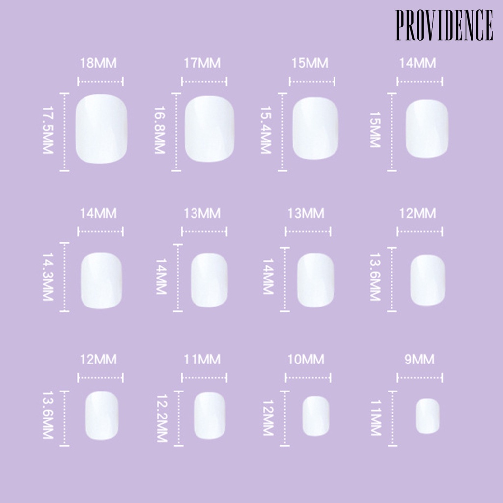 Providence 1Set Nail Patch Adorable Compact ABS Cream Bear False Nail for Dating