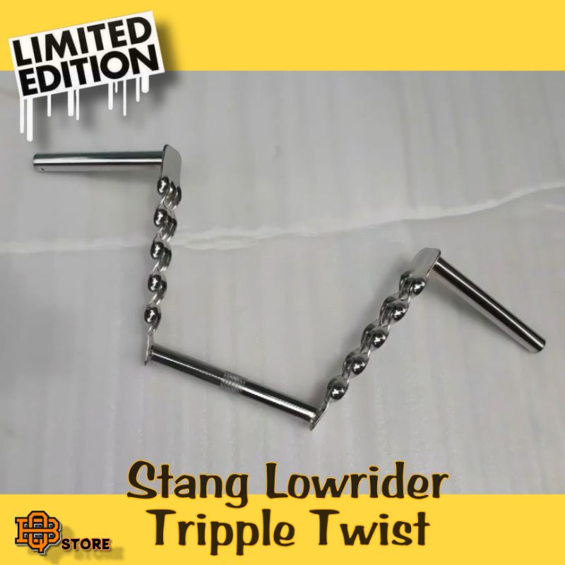 HANDLEBAR TRIPPLE TWIST , STANG LOWRIDER TRIPPLE TWIST (PRODUK TERBATAS )