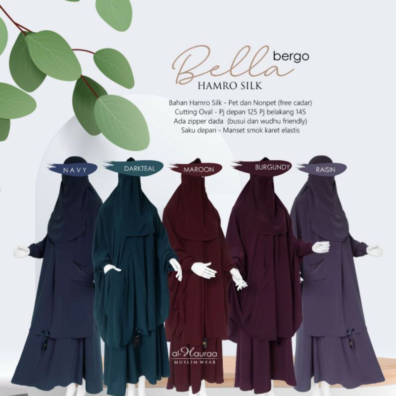 Bergo Lengan Bella Al-Hauraa