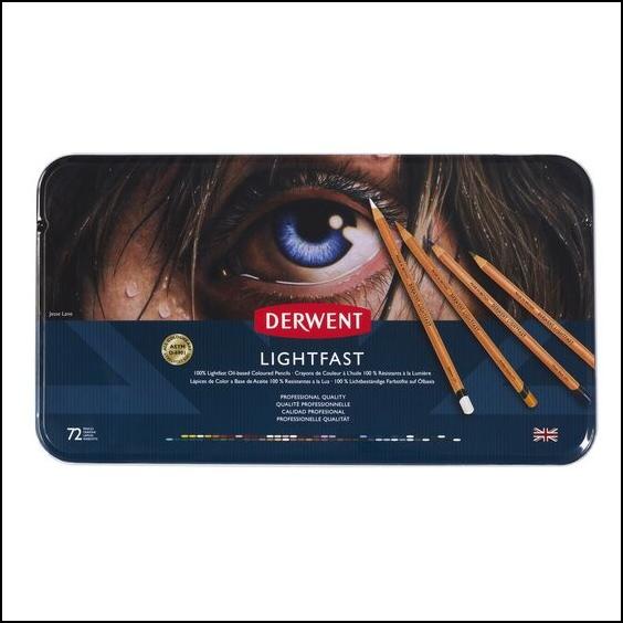 

Derwent Lightfast Colour Pencils Tin 72
