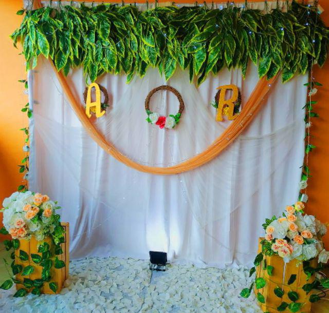 Ring Rotan Diy Wreath Flowers Bulat Kayu Shabby Chic Nordic