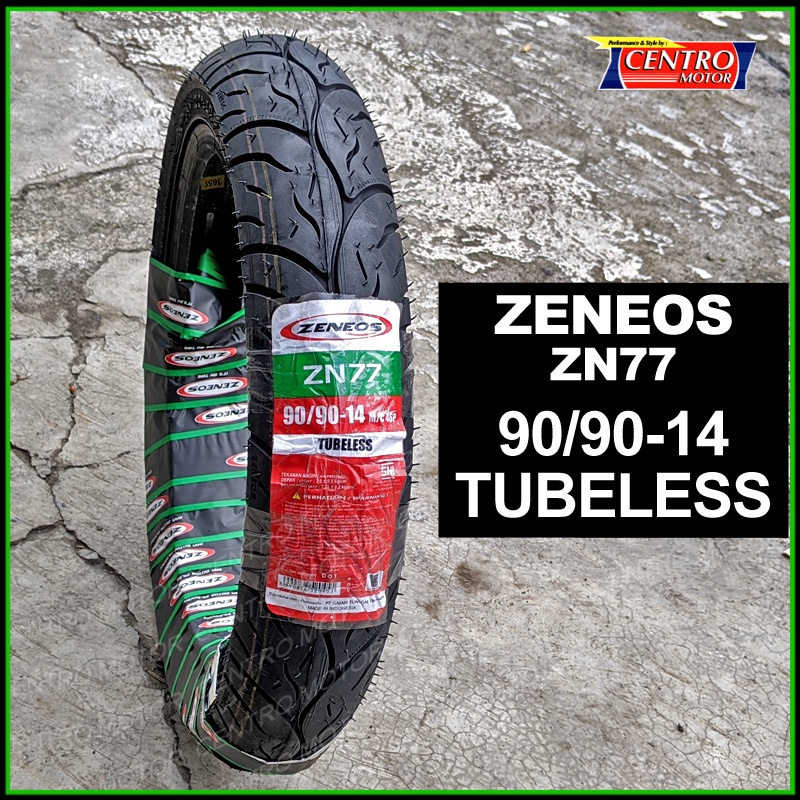 Ban ZENEOS ZN77 90/90-14 TUBELESS, Ban Belakang Beat fi,Vario 110,Vario125,Scoopy Ring14