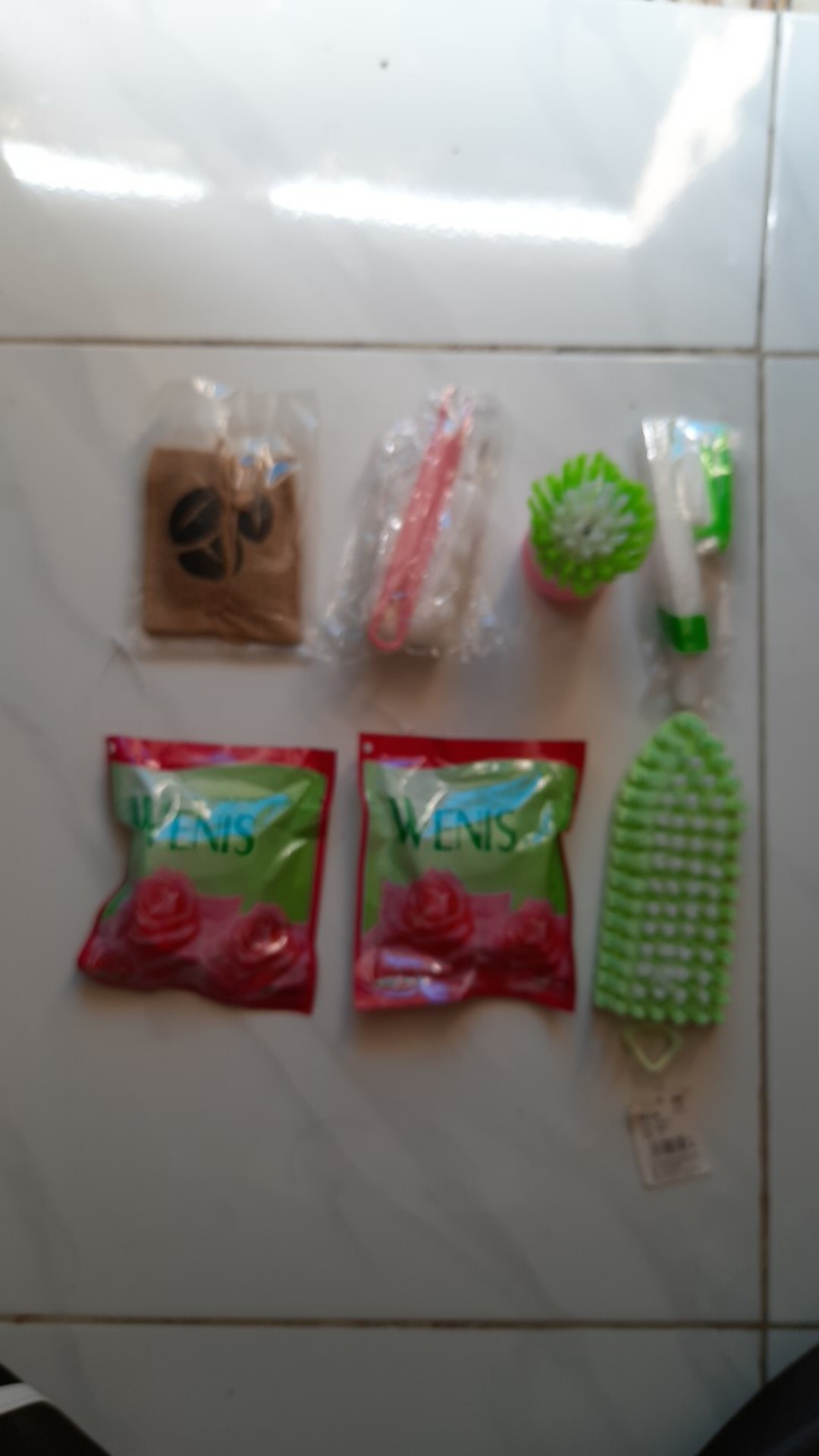 Sikat Toilet Wc Elastis Closet Lengkung Flexsible Wastafel Kamar Mandi - Merah Muda Cod 130 Gram